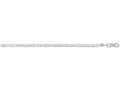 Finejewelers 14 Kt White Gold 10 Inch 2.6mm Bright Cut Comfort Curb Chain With Lobster Clasp