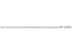 Finejewelers 14 Kt White Gold 10 Inch 2.6mm Bright Cut Comfort Curb Chain With Lobster Clasp