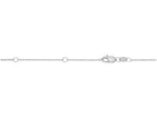Finejewelers 14 Kt White Gold 18 Inch 0.9mm Extenders At 16 Inch and 17 Inch Classic Cable Chain Necklace Wit