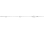 Finejewelers 14 Kt White Gold 18 Inch 0.6mm Extenders At 16 Inch and 17 Inch Classic Box Lobster Clasp Necklace Wit