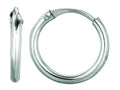 Finejewelers 14 Kt White Gold 0.5x9mm Round Timeless Hoop Earrings