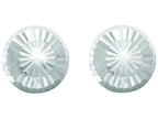Finejewelers 14 Kt White Gold 6.0mm Bright Cut Stud Earring