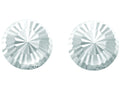 Finejewelers 14 Kt White Gold 8.0mm Bright Cut Stud Earring