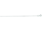 Finejewelers 14 Kt White Gold 16 Inch 0.5mm Bright Cut Cable Link Chain Necklace With Spring Ring Clasp