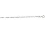 Finejewelers 14 Kt White Gold 16 Inch 1.9mm Alternate 31 Classic Figaro Chain Necklace Spring Ring Clasp