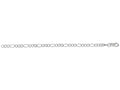 Finejewelers 14 Kt White Gold 7 Inch 2.6mm Bright Cut Alternate 31 Classic Figaro Bracelet Chain Lobster Clasp