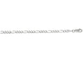 Finejewelers 14 Kt White Gold 22 Inch 3.0mm Alternate 31 Classic Figaro Chain Necklace Lobster Clasp