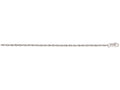 Finejewelers 14 Kt White Gold 18 Inch 0.78mm Lobster Carded Rope Chain Necklace With Lobster Clasp