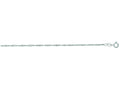 Finejewelers 14 Kt White Gold 16 Inch 1.5mm Classic Singapore Chain Necklace W Ith Lobster Clasp