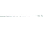 Finejewelers 14 Kt White Gold 16 Inch 1.5mm Classic Singapore Chain Necklace W Ith Lobster Clasp
