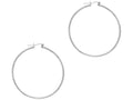 Finejewelers 14 Kt White Gold 1.5x45mm Round Tube Hoop Earring
