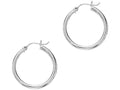 Finejewelers 14 Kt White Gold 3x20mm Super Lite Tube Earring