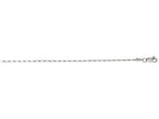 Finejewelers 14 Kt White Gold 16 Inch 1.0mm Bright Cut Lumina Pendant Chain Necklace With Lobster Clasp