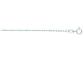 Finejewelers 14 Kt White Gold 16 Inch 1.3mm Faceted Cable Link Chain Necklace Spring Ring Clasp