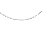 Finejewelers 14 Kt White Gold 16 Inch 3.3mm Bright Cut Classic Omega Necklace With Box Catch