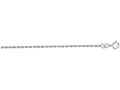 Finejewelers 14 Kt White Gold 16 Inch 1.25mm Solid Bright Cut Royal Rope Chain Necklace Spring Ring Clasp