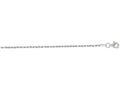 Finejewelers 14 Kt White Gold 7 Inch 1.5mm Solid Bright Cut Royal Rope Bracelet Chain With Lobster Clasp