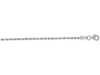 Finejewelers 14 Kt White Gold 7 Inch 2.0mm Solid Bright Cut Royal Rope Bracelet Chain With Lobster Clasp