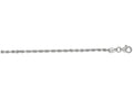 Finejewelers 14 Kt White Gold 7 Inch 2.25mm Solid Bright Cut Royal Rope Bracelet Chain With Lobster Clasp