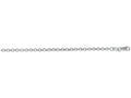 Finejewelers 14 Kt White Gold 7 Inch 2.3mm Bright Cut Round Rolo Bracelet Chain With Lobster Clasp