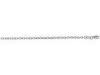 Finejewelers 14 Kt White Gold 7 Inch 2.3mm Bright Cut Round Rolo Bracelet Chain With Lobster Clasp