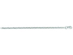 Finejewelers 14 Kt White Gold 18 Inch 3.0mm Bright Cut Forsantina Chain Necklace With Lobster Clasp