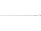 Finejewelers 14 Kt White Gold 16 Inch 0.7mm Round Round Cable Chain Necklace With Lobster Clasp