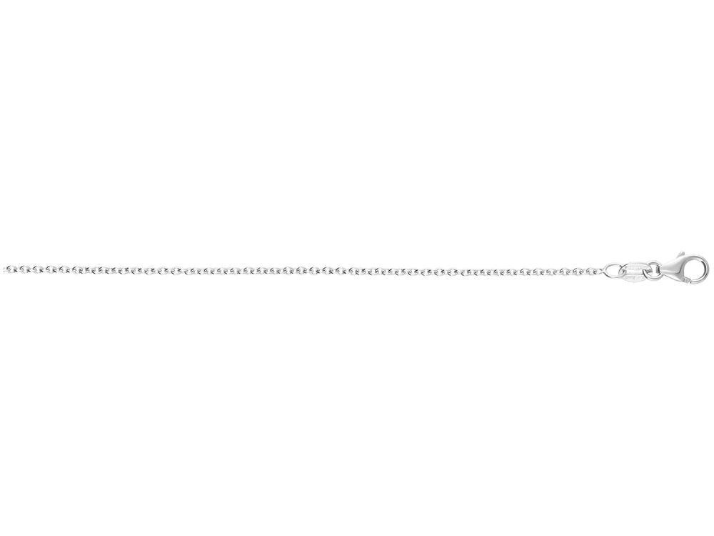 Finejewelers 14 Kt White Gold 16 Inch 1.25mm Round Round Cable Round Cable Chain Necklace Lobster Clasp