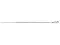 Finejewelers 14 Kt White Gold 16 Inch 0.7mm Bright Cut Round Cable Link Chain Necklace With Lobster Clasp