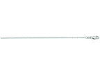 Finejewelers 14 Kt White Gold 16 Inch 1.2mm Bright Cut Round Cable Link Chain Necklace With Lobster Clasp