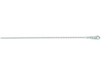 Finejewelers 14 Kt White Gold 16 Inch 1.2mm Bright Cut Round Cable Link Chain Necklace With Lobster Clasp