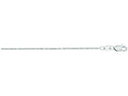 Finejewelers 14 Kt White Gold 16 Inch 0.9mm Bright Cut Lumina Pendant Chain Necklace With Lobster Clasp
