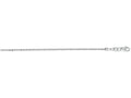 Finejewelers 14 Kt White Gold 10 Inch 1.5mm Bright Cut Sparkle Chain Anklet With Lobster Clasp