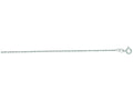 Finejewelers 14 Kt White Gold 16 Inch 1.0mm Bright Cut Singapore Chain Necklace With Spring Ring Clasp