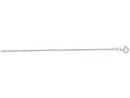 Finejewelers 14 Kt White Gold 16 Inch 1.0mm Bright Cut Singapore Chain Necklace With Spring Ring Clasp