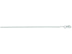 Finejewelers 14 Kt White Gold 18 Inch 0.6mm Non-bright Cut Round Wheat Chain Necklace With Lobster Clasp