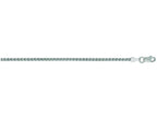 Finejewelers 14 Kt White Gold 16 Inch 2.1mm Round Wheat Chain Necklace With Lobster Clasp