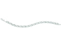 Finejewelers 14 Kt White Gold 7.25 Inch Bright Cut Heart Type Fancy Bracelet With Pear Shape Clasp
