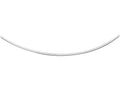 Finejewelers 14 Kt White Gold 16 Inch 2.0mm Bright Cut Classic Omega Necklace With Lobster Clasp