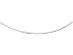 Finejewelers 14 Kt White Gold 16 Inch 2.0mm Bright Cut Classic Omega Necklace With Lobster Clasp