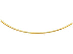 Finejewelers 14 Kt Yellow Gold 16 Inch 2.0mm Bright Cut Classic Omega Necklace With Lobster Clasp