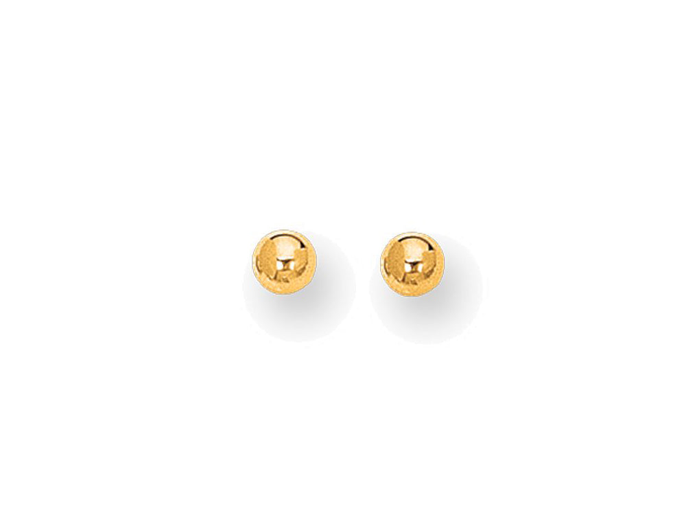 Finejewelers 10 Kt Yellow Gold 10k 5mm Ball Stud Earrings