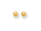 Finejewelers 10 Kt Yellow Gold 10k 6mm High Ed Ball Stud Earring