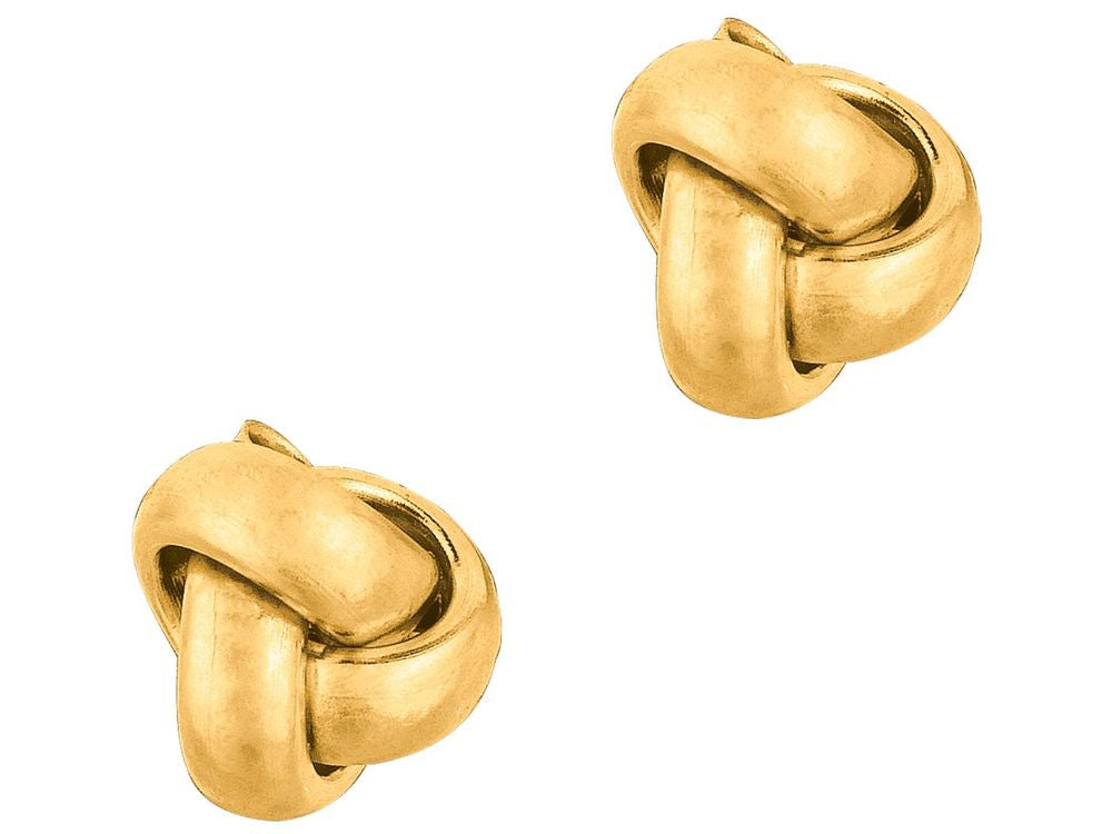 Finejewelers 10 Kt Yellow Gold 10k Small Loveknot Post Earring With Butterfly Clasp