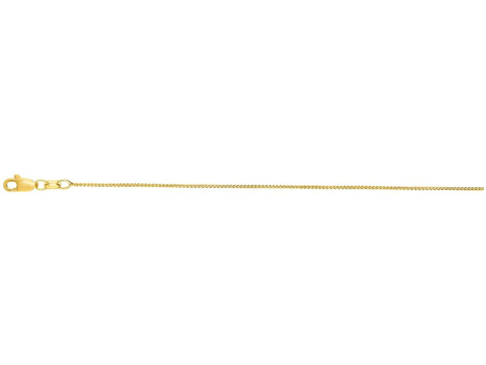 Finejewelers 10 Kt Yellow Gold 18 Inch 0.6mm Round Wheat Chain Necklace With Lobster Clasp