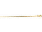 Finejewelers 10 Kt Yellow Gold 16 Inch 1.50mm Shiny Solid Bright Cut Royal Rope Chain With Lobster Clasp