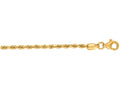 Finejewelers 10 Kt Yellow Gold 18 Inch 2.25mm Shiny Solid Bright Cut Royal Rope Chain With Lobster Clasp
