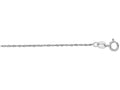 Finejewelers 10 Kt White Gold 18 Inch 1.0mm Bright Cut Singapore Chain With Spring Ring Clasp