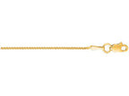 Finejewelers 10 Kt Yellow Gold 18 Inch 1.0mm Bright Cut Round Wheat Chain With Lobster Clasp