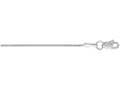 Finejewelers 10 Kt White Gold 18 Inch 1.0mm Bright Cut Round Wheat Chain With Lobster Clasp